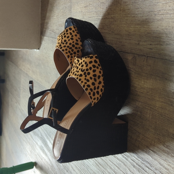 ASOS Spotted Calf Hair and Rope Platforms - Picture 3 of 8